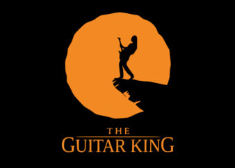 The Guitar King t shirt designs for sale