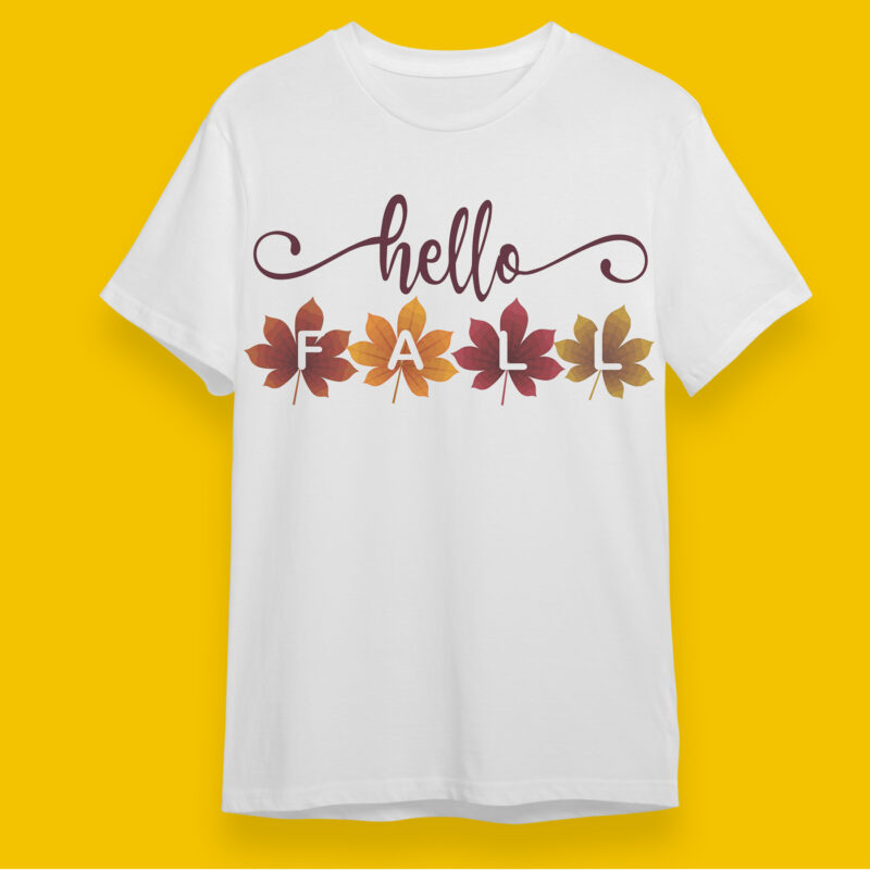 Hello Fall Trending Gifts, Shirt For Fall Svg File Diy Crafts Svg Files For Cricut, Silhouette Sublimation Files