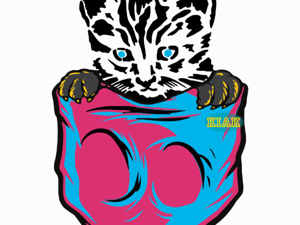 Cat hiding in pocket, pocket svg, cat svg, kitten svg, cat cute svg, cat png, kitten vector