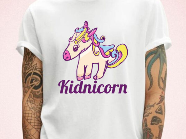 Kidnicorn tshirt design