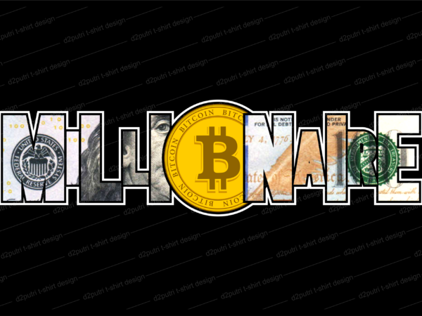 Dollar money millionaire bitcoin t shirt design, money t shirt design, dollar t shirt design, bitcoin t shirt design,billionaire t shirt design,millionaire t shirt design,hustle t shirt design,