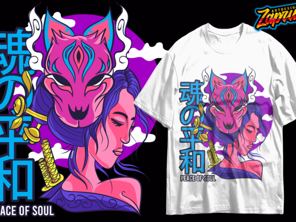 Japan streetwear vector artwork tshirt design