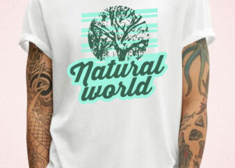 Natural world t-shirt design