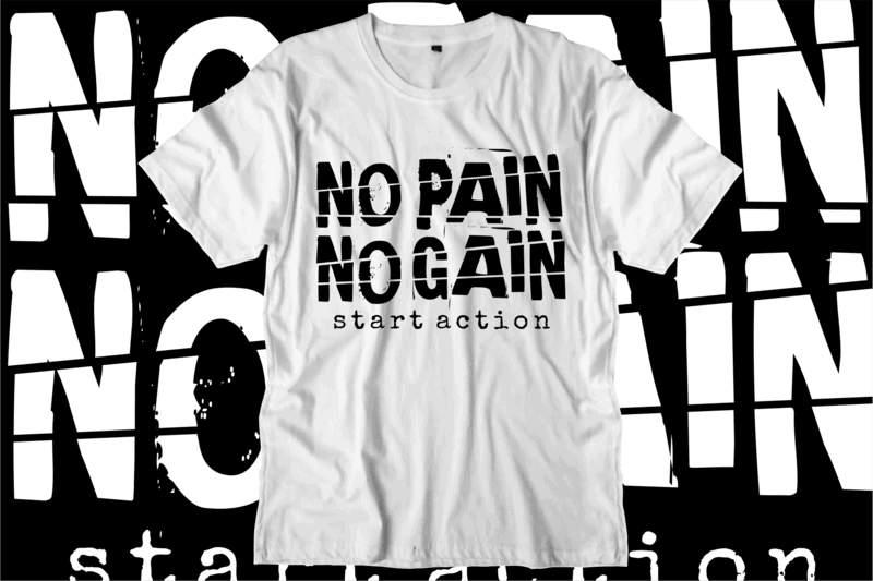 no pain no gain t shirt