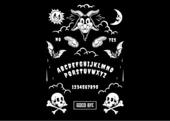 Ouija Board Cartoon t shirt design online