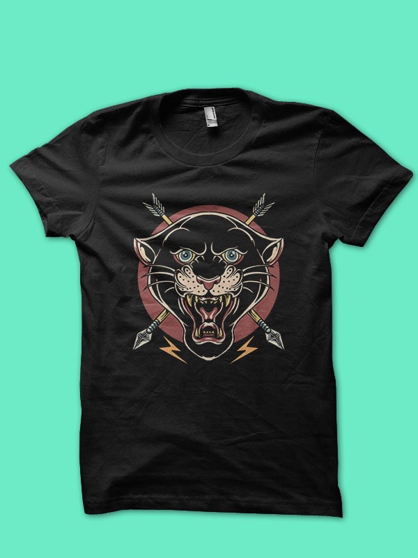 tiger and panther tattoo inspired design bundle