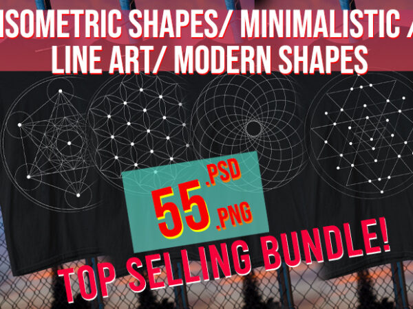 2024 isometric shapes / geometrical shapes / abstract modern shapes / line art/ minimalist shapes