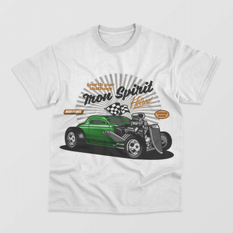 Hotrod cars vector collection vol.2