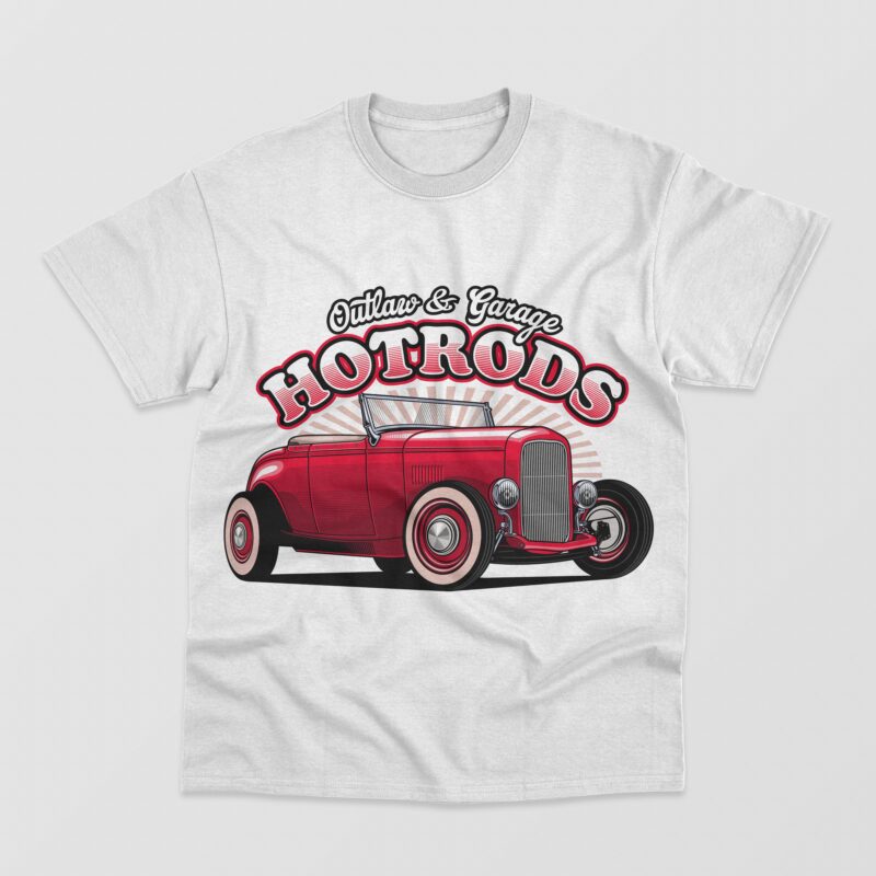 Hotrod cars vector collection vol.2