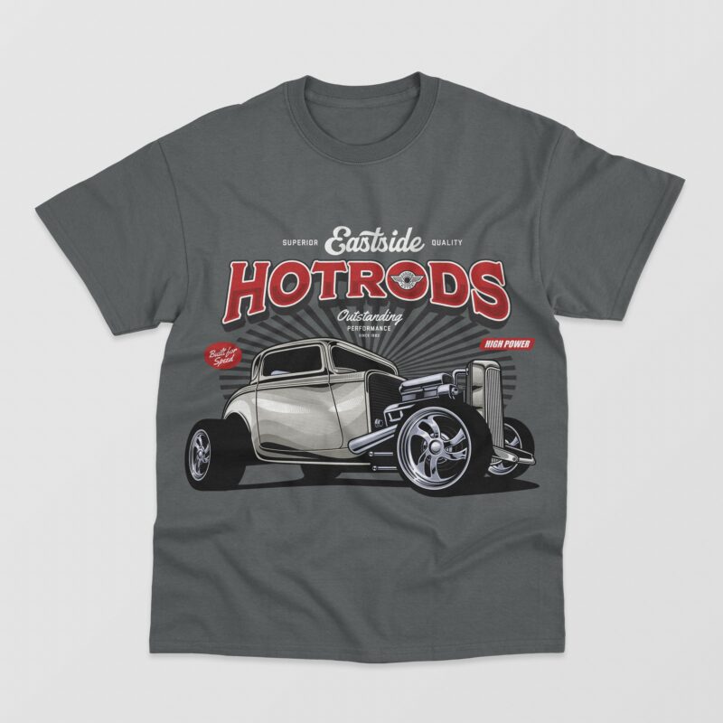 Hotrod cars vector collection vol.2