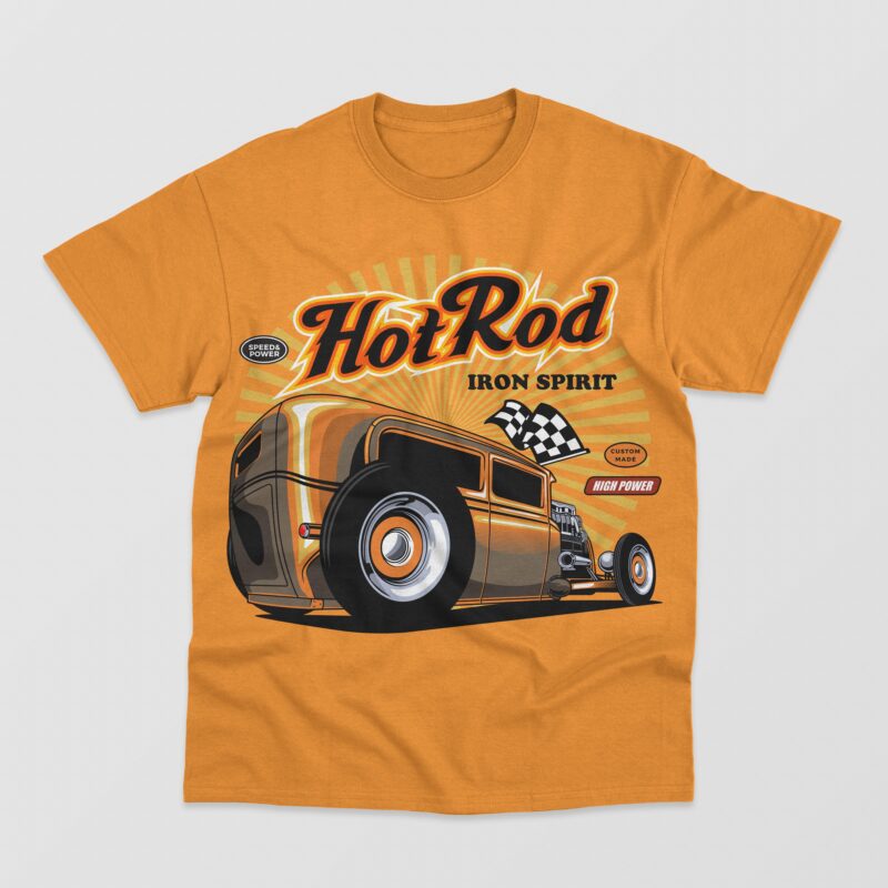 Hotrod cars vector collection vol.2