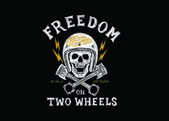 freedom on two wheels t shirt graphic design
