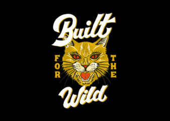 built for the wild t shirt template