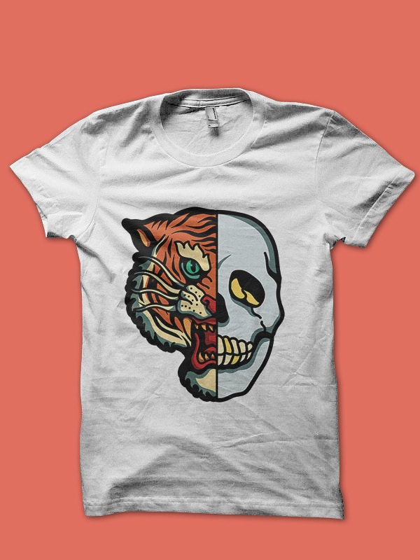 tiger and panther tattoo inspired design bundle