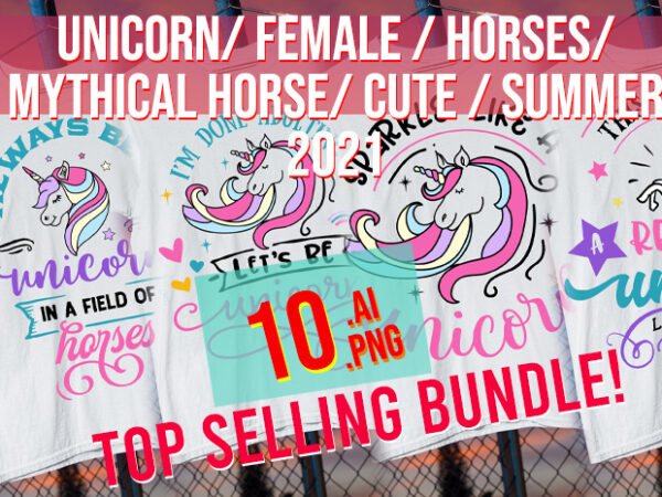 Unicorn/ female/ cute pink horse/ mythological horse / summer 2024 / pink / best seller bundle t shirt vector graphic