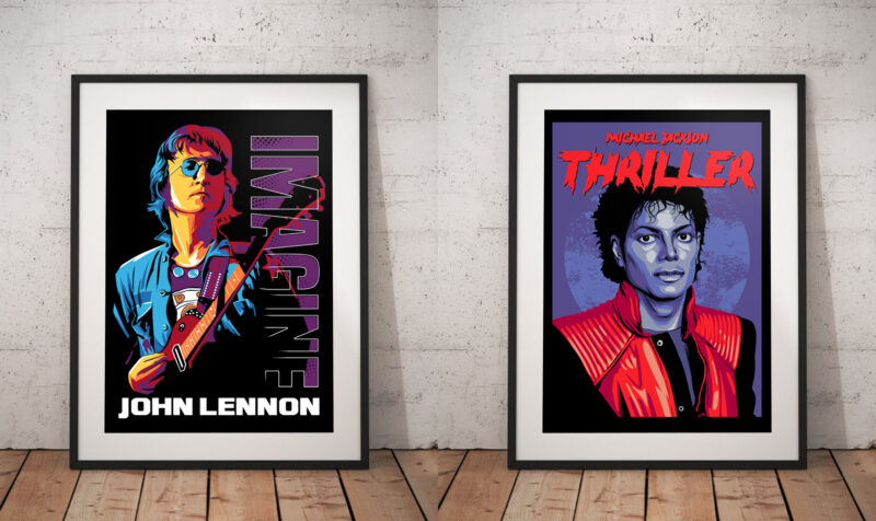 t-shirt vector GREATEST POP ART DESIGNS #5 - LEGEND