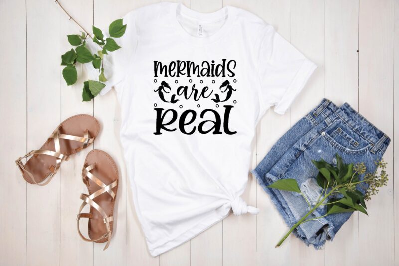 Mermaid svg bundle t shirt designs for sale