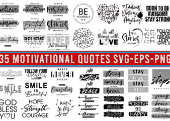 motivational quotes svg design bundle