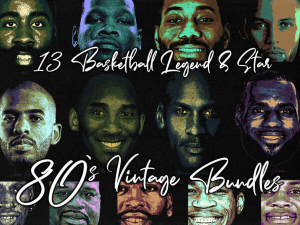 80`s vintage bundles basketball legend & star