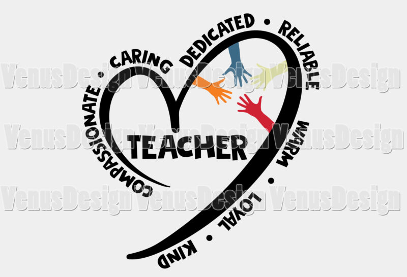 Art Teacher Heart Editable Shirt Design