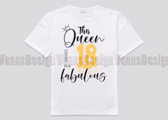 This Queen Makes 18 Look Fabulous Editable Shirt Design