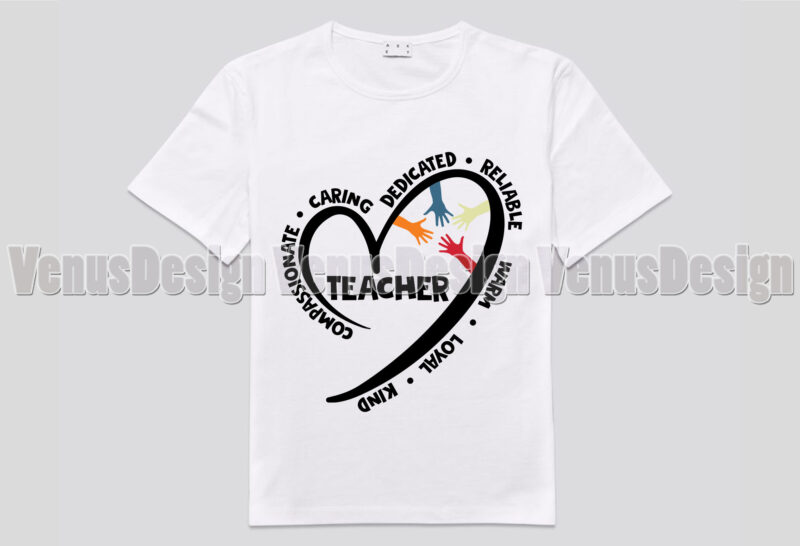 Art Teacher Heart Editable Shirt Design