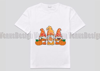 Fall Gnomies Editable Shirt Design