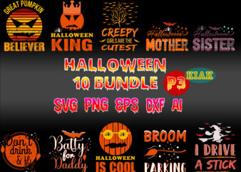 Halloween SVG 10 Bundle Part 3, Halloween bundle, Bundle Halloween, Bundle Halloween Svg, Halloween Svg, Halloween t shirt design