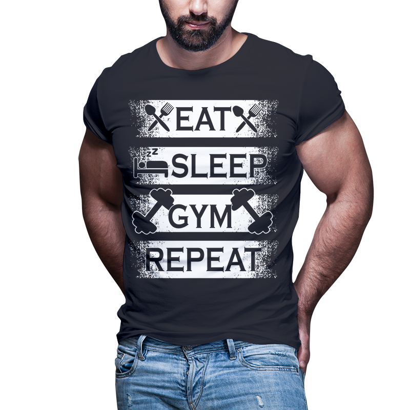 53 Fitness GYM motivation tshirt designs bundle