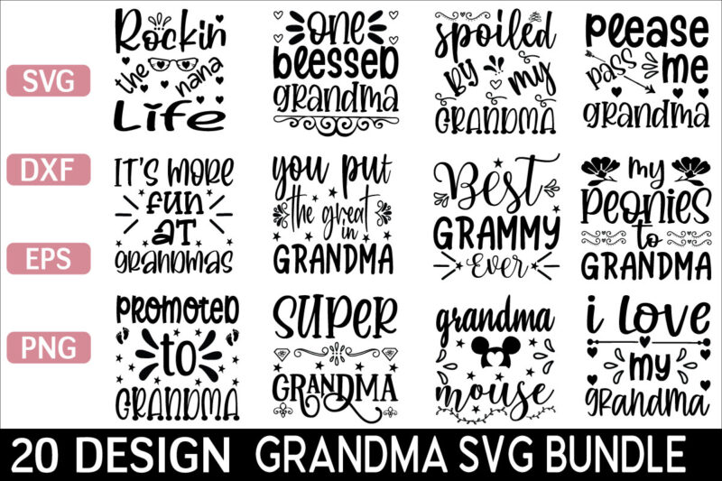 Grandma svg design bundle