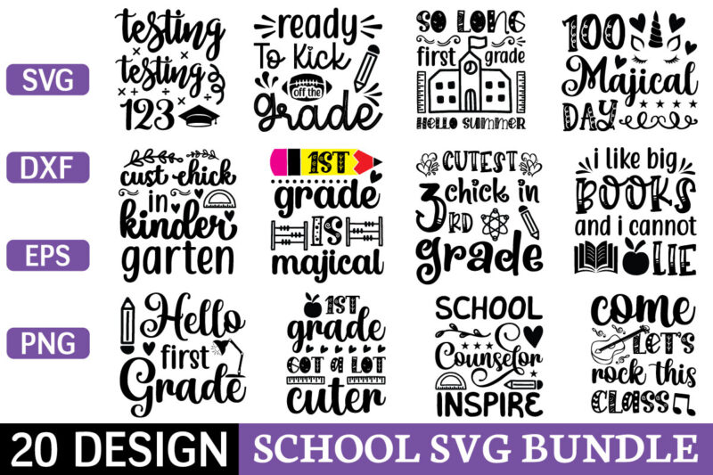 school svg bundle graphic t shirt