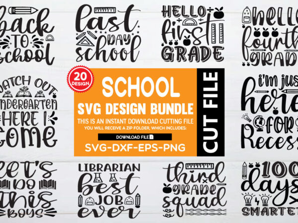 School svg bundle graphic t shirt