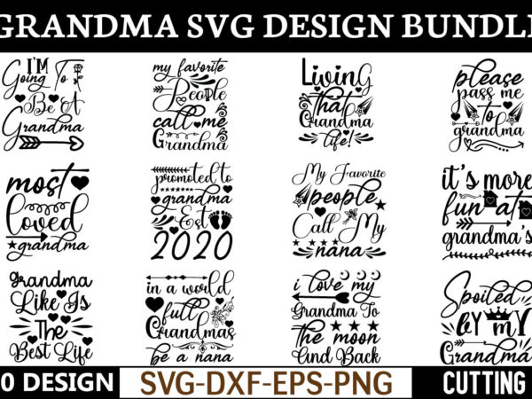 Grandma svg design bundle