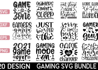 Gaming SVG design Bundle for sale!