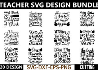 Teacher svg bundle t shirt designs for sale