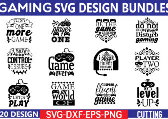 Gaming SVG design Bundle for sale!