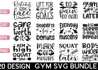 Gym svg bundle t shirt design template