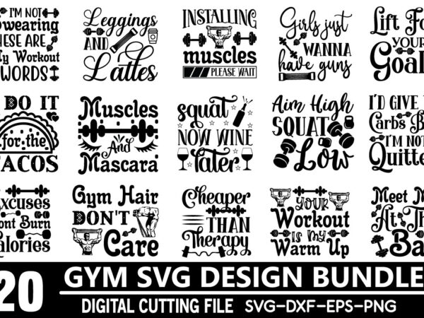 Gym svg bundle t shirt design template