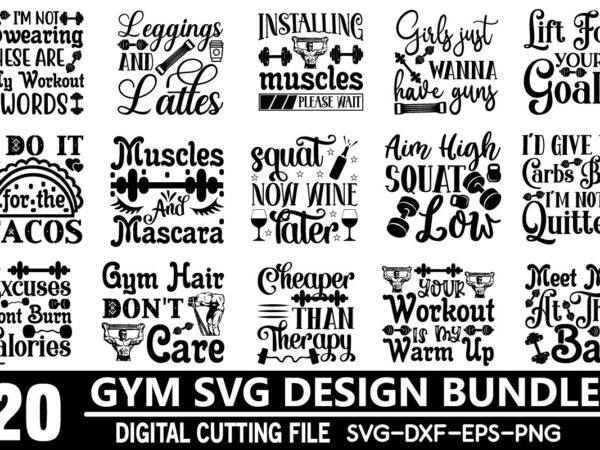 Gym svg bundle t shirt design template