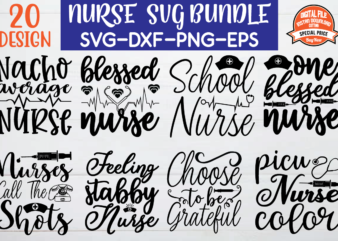 Nurse svg bundle graphic t shirt