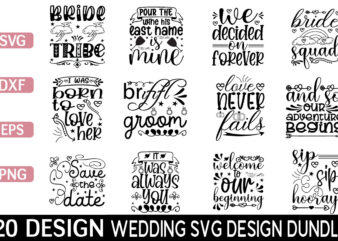 Wedding svg bundle t shirt design for sale