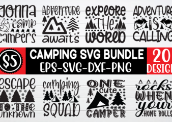 Camping svg bundle graphic t shirt