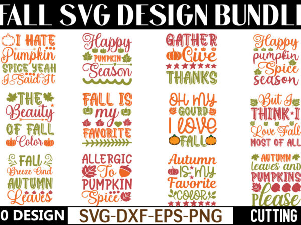 Fall svg design bundle