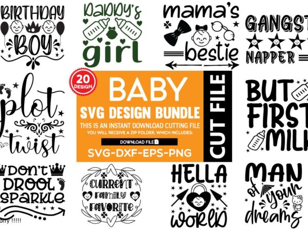 Baby svg bundle t shirt template
