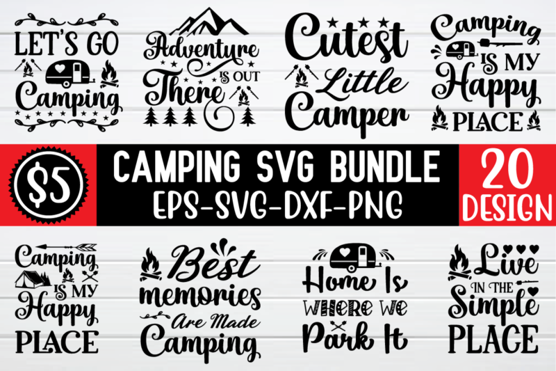 Camping svg bundle graphic t shirt