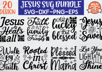 Jesus svg Design Bundle for sale