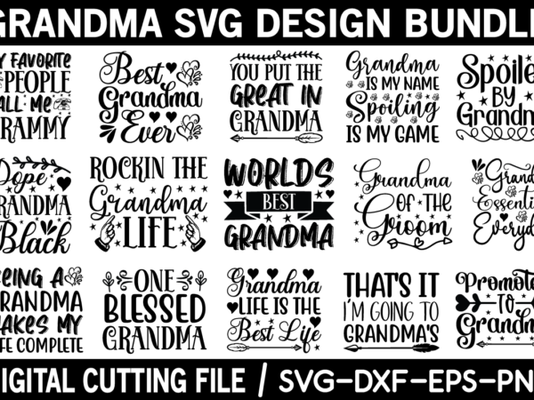 Grandma svg design bundle