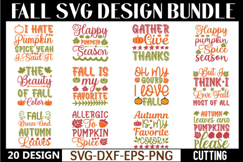 Fall SVG Design Bundle