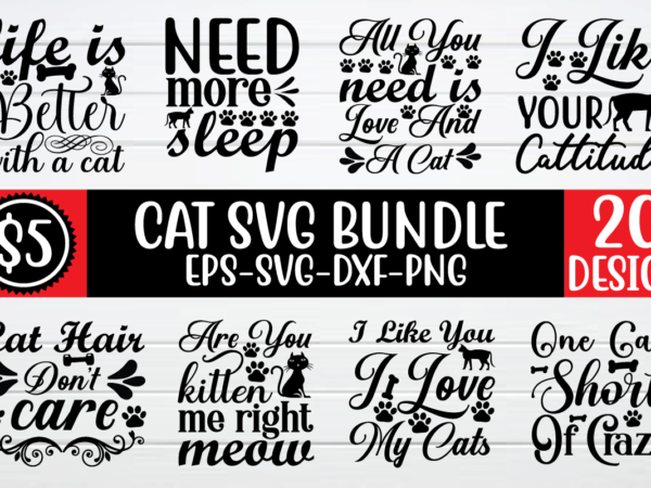 Cat svg bundle graphic t shirt