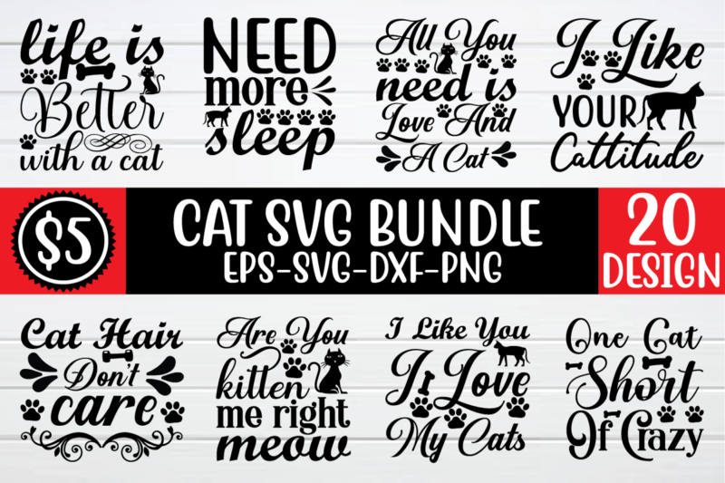 Cat svg bundle graphic t shirt